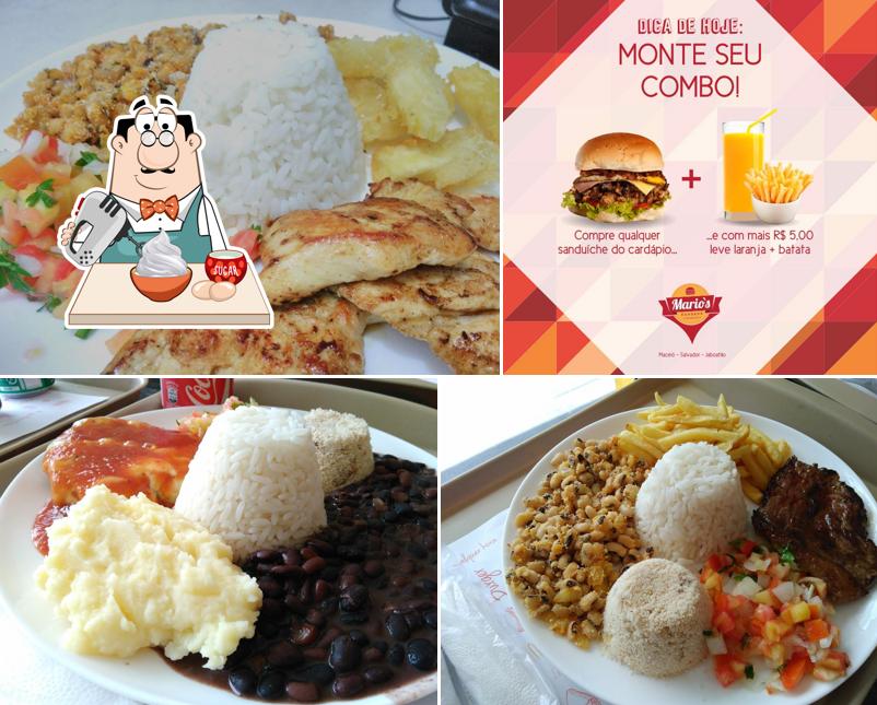 Mario's Burgers serve uma escolha de sobremesas