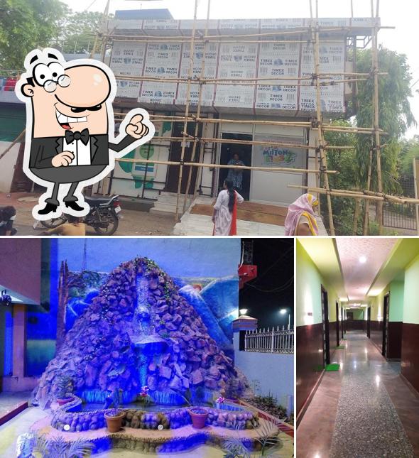 The outside part is an important feature of Hotel Ralson & Raj Restaurant