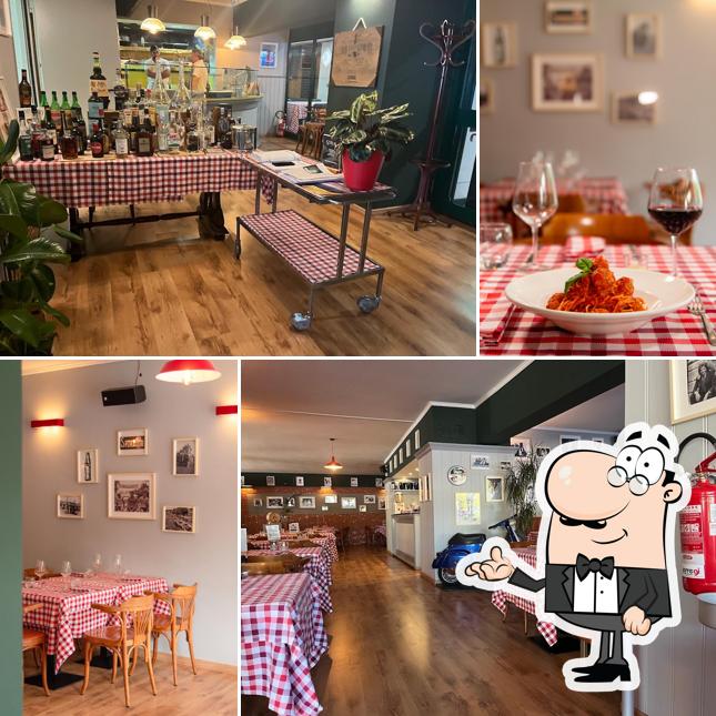 Gli interni di Ria Trattoria Pizzeria