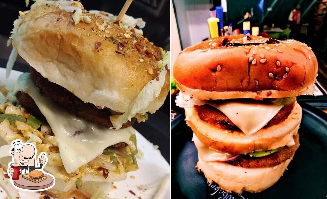 Get a burger at Brewbesto Cafe