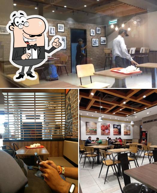 The interior of Burger King