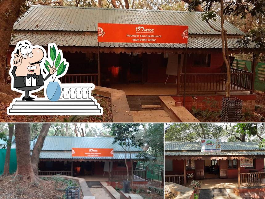 The exterior of MTDC Restaurant Matheran (Mountain Spice)