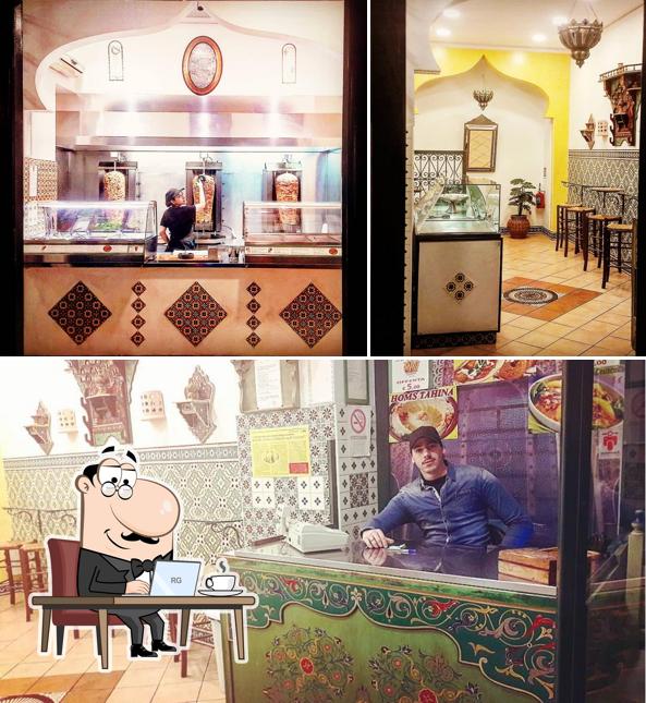 Gli interni di Mille e una Notte Kebab