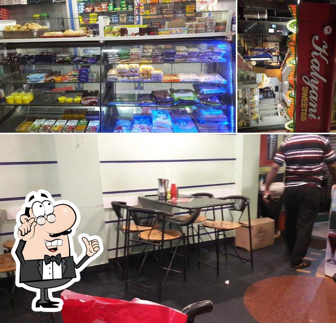 The interior of Kalyani Sweets & Fast Food Zone- Samadevi galli