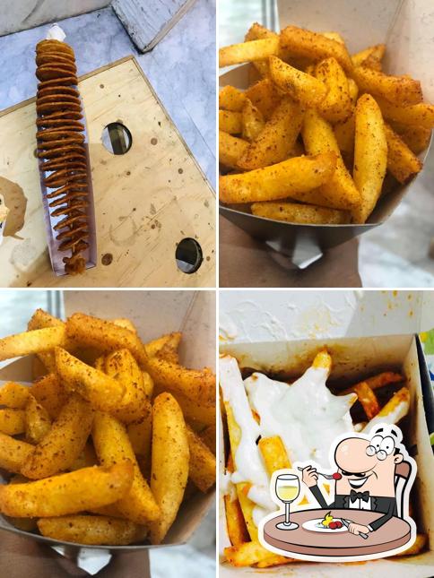 Food at UFO Fries and Corn