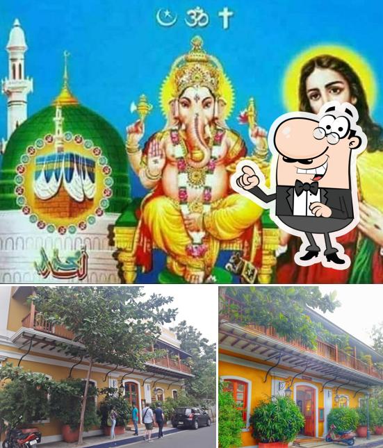 Enjoy the view at the outside area of French Corner