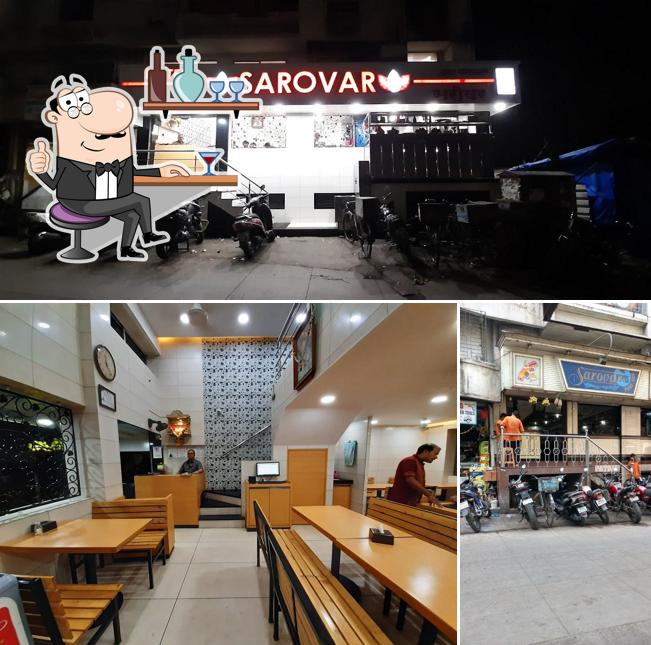 The interior of Hotel Sarovar KALWA