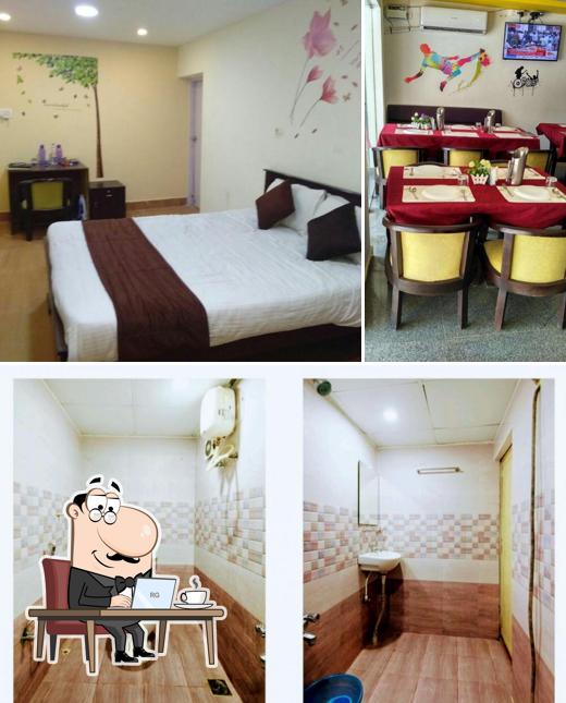 The image of interior and dining table at IndiaGate Restaurant