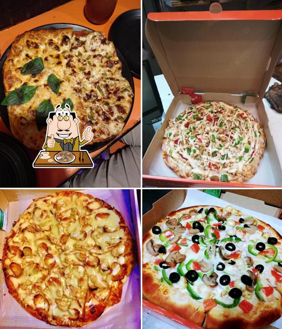 Pick various types of pizza