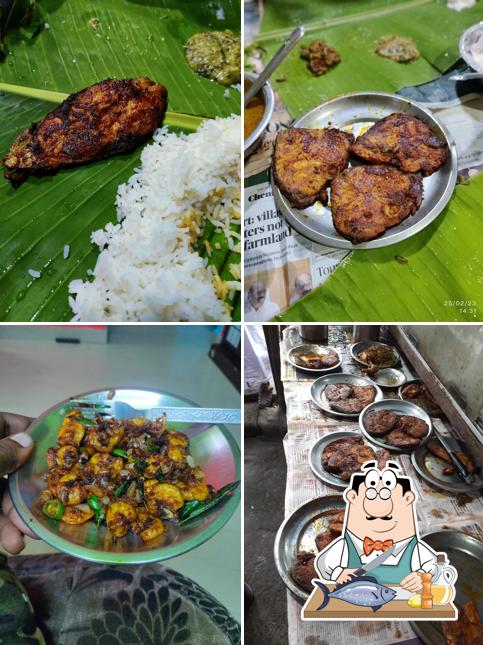 Grilled salmon at Hotel Jayaram