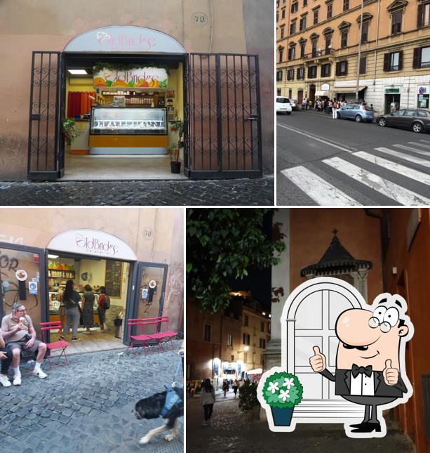 Gli esterni di Old Bridge Gelateria Roma