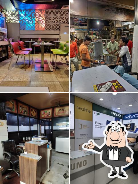 The interior of R.K Vaishno Dhabha