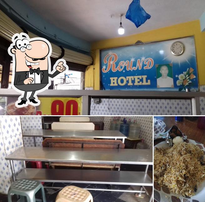 The interior of Round Hotel