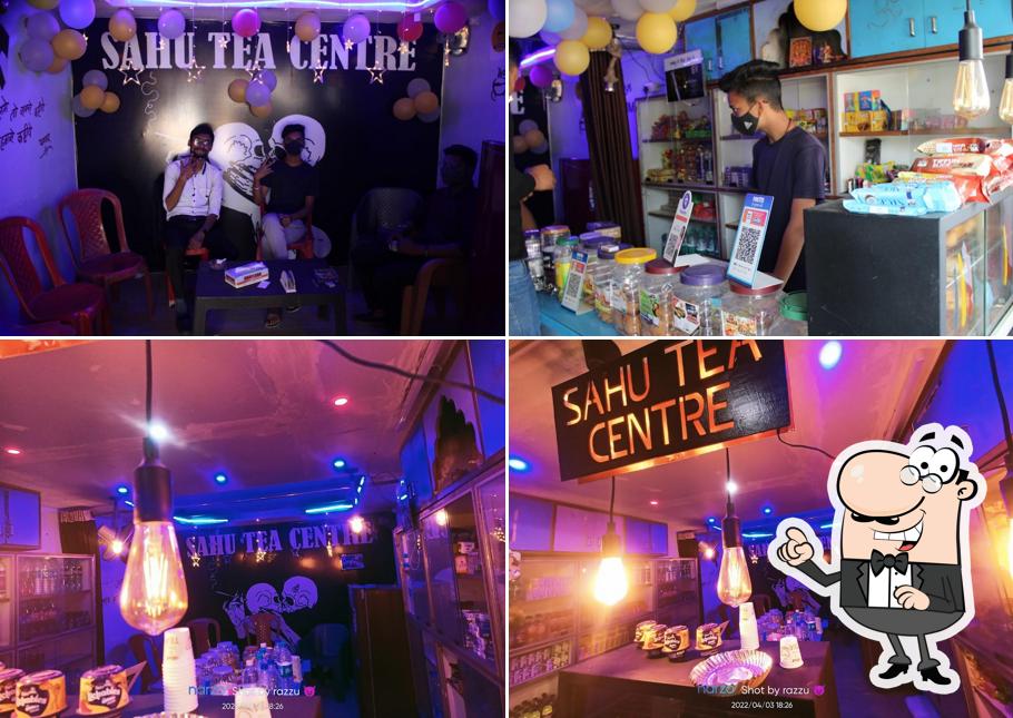 The image of Sahu Tea Center’s exterior and interior