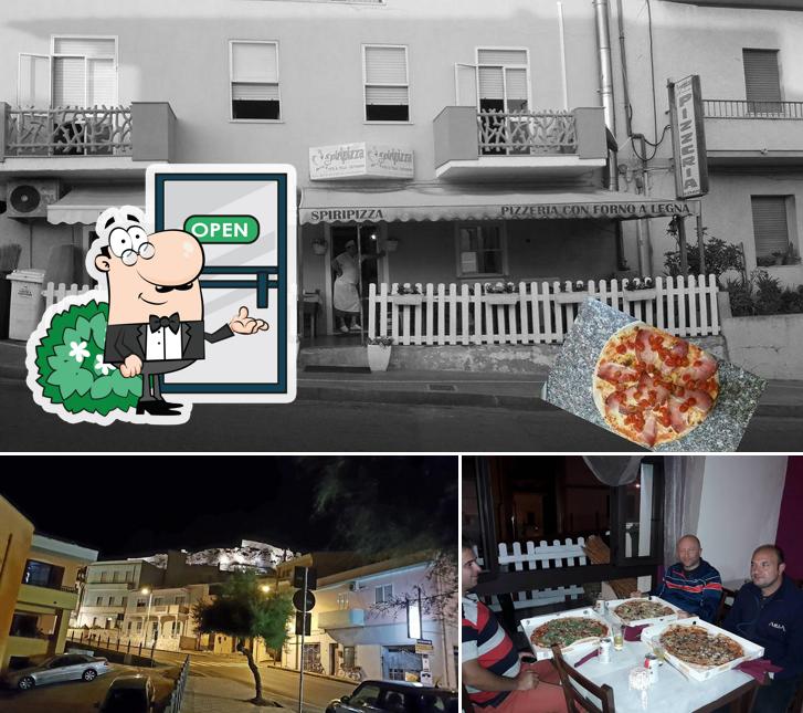 La esterno e tavolo da pranzo del ristorante