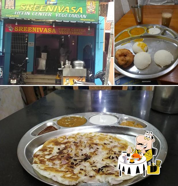 Take a look at the photo depicting food and beverage at Srinivasa Tiffin Centre