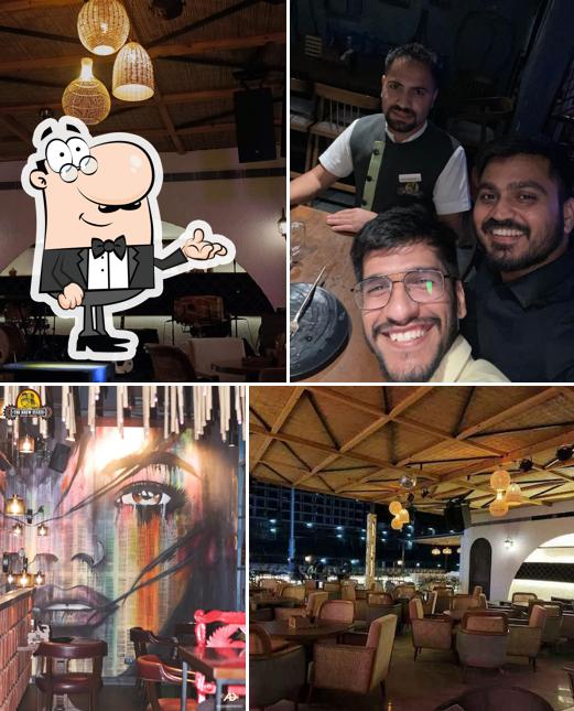 Take a seat at one of the tables at The Brew Estate