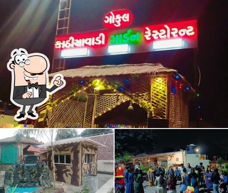 You can get some fresh air at the outside area of Gokul Kathiyawadi Garden Restaurant