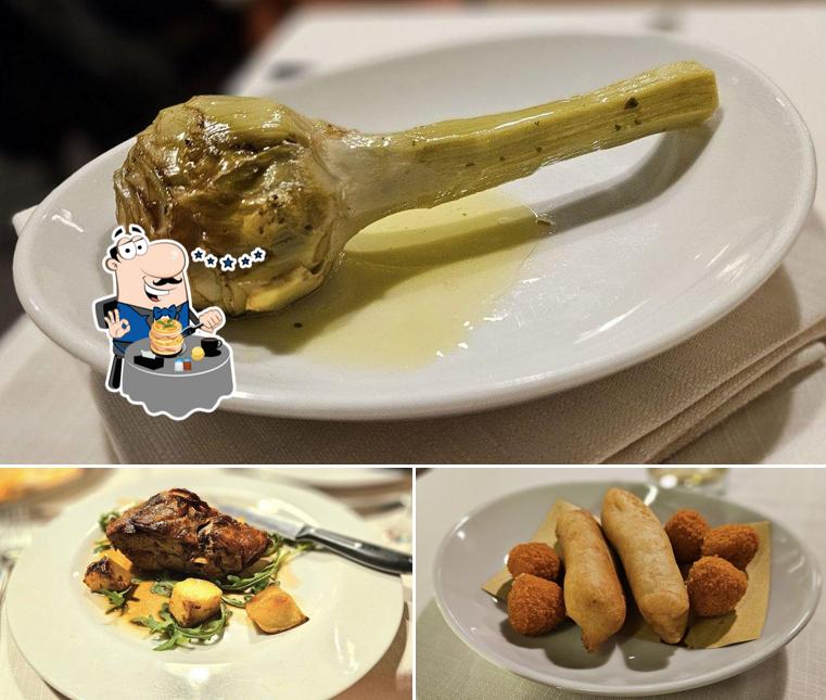 Platti al Da Romolo alla Mole Adriana