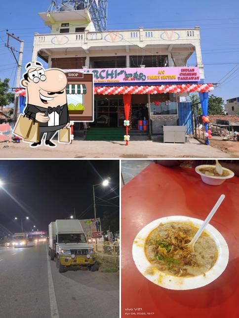 Among different things one can find exterior and food at Apna Bavarchi Restaurant