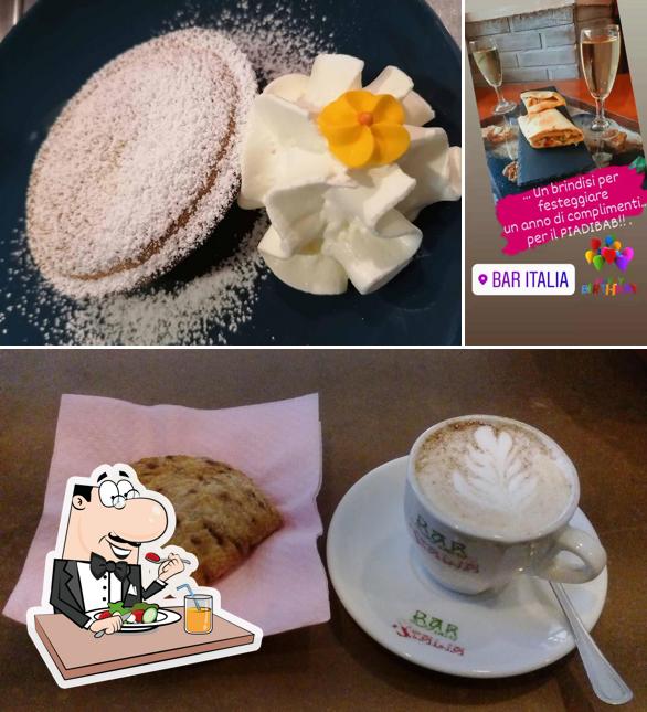 Tra le varie cose da Bar italia si possono trovare la cibo e vino