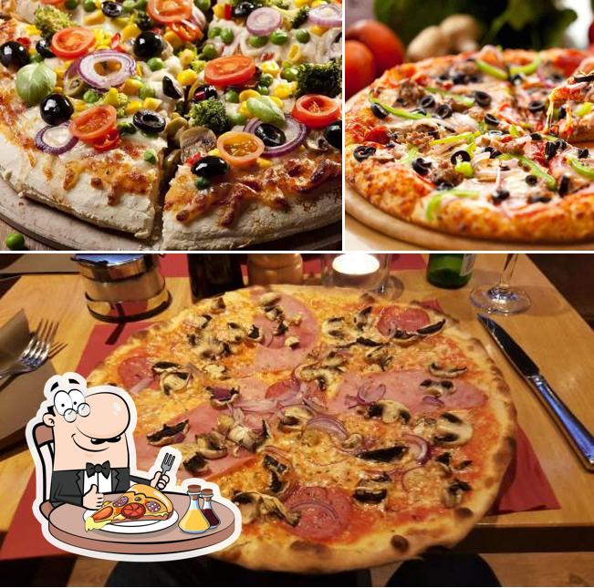 Pick different types of pizza