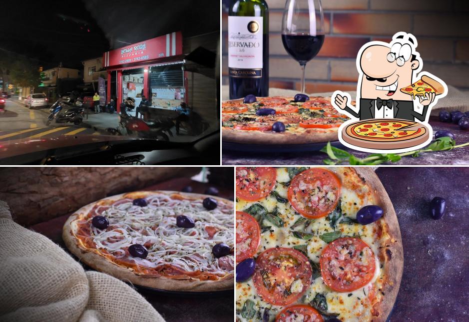 Escolha diferentes estilos de pizza