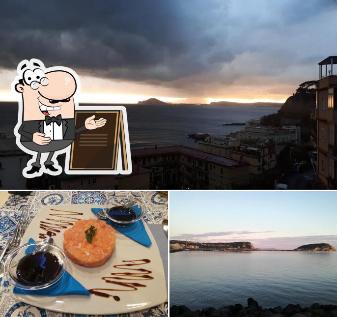 Dai un’occhiata alla immagine che mostra la esterno e cibo di Calamarea - Ristorante Pozzuoli