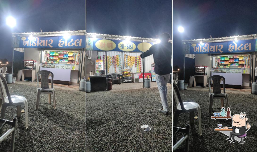 The interior of Khodiyar fast food