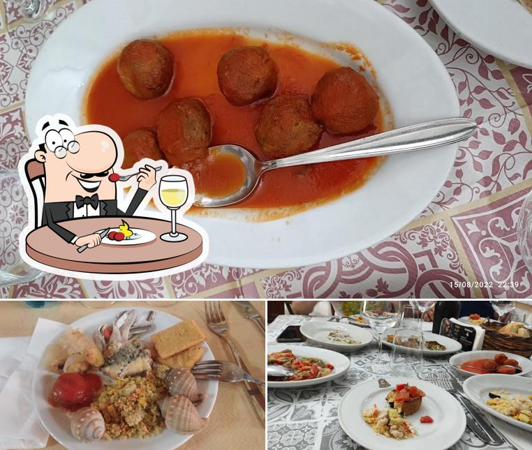 Platti al La Trattoria Vecchia Conza