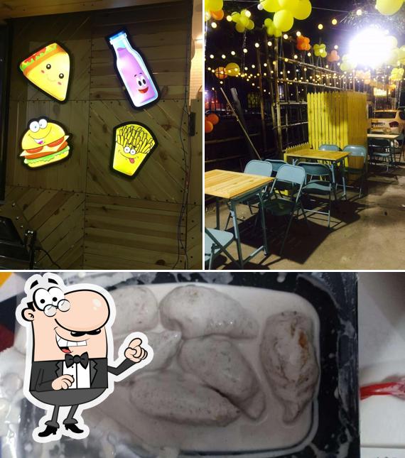 Among different things one can find interior and food at Munch Nation