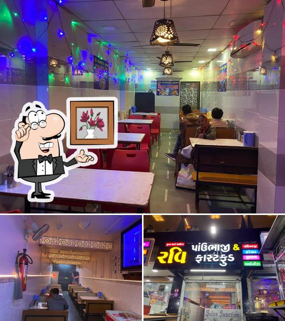 Check out the picture showing interior and exterior at Ravi Pavbhaji