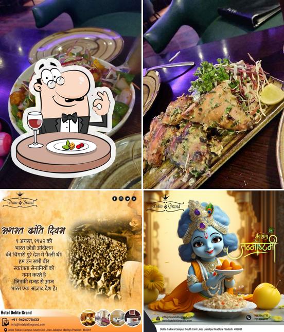 Food at Cafe, Hotel Delite Grand