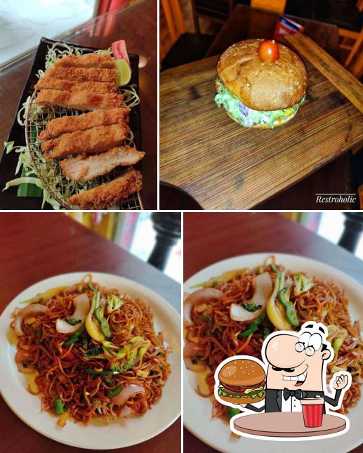 Order a burger at Kung Pao