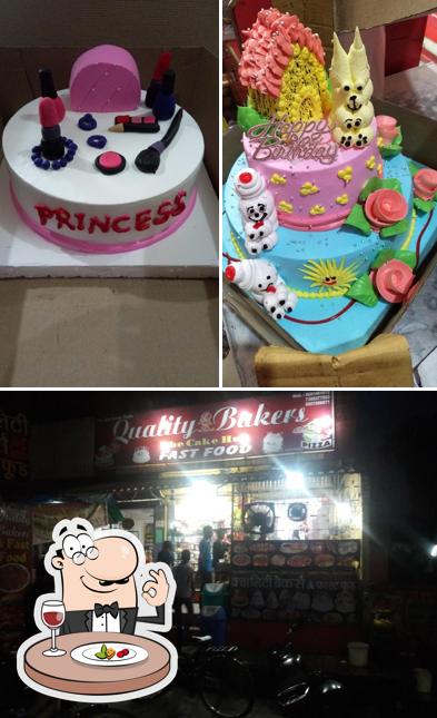This is the image depicting food and interior at Quality Bakers