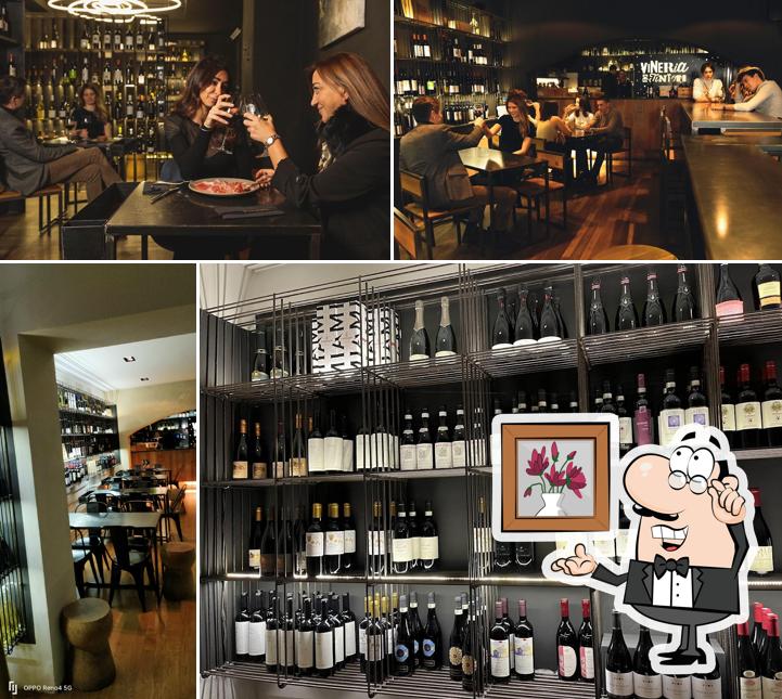 Gli interni di Vineria dei Tintori