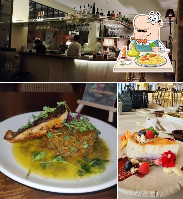 The image of food and interior at Eve