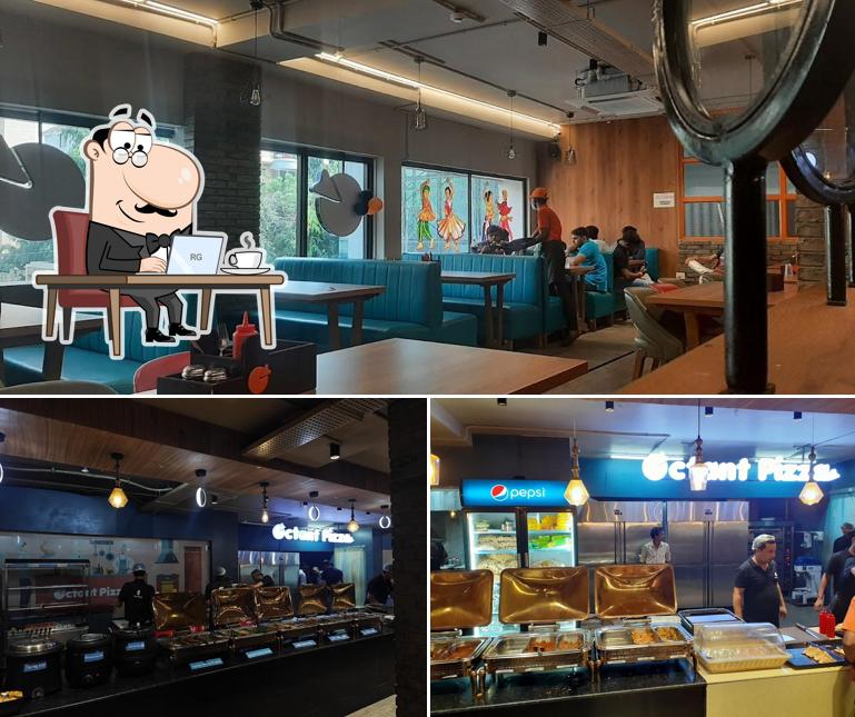 The interior of Octant Pizza, CG Road - Ahmedabad