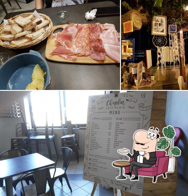 Guarda la immagine che presenta la interni e la carne di Chaplin Caffineria Caffe