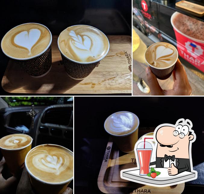 Enjoy a drink at Thara Coffee Caravan