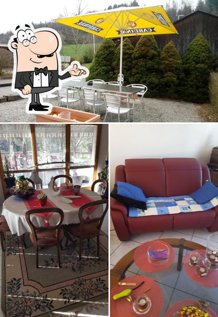 Gli interni di Café Restaurant du Chasseur