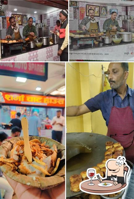 Among different things one can find food and interior at Sharma Chaat House