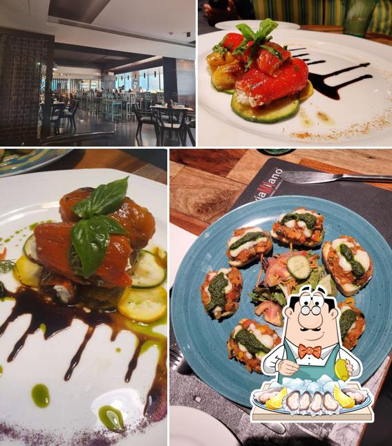Order seafood at Via Milano
