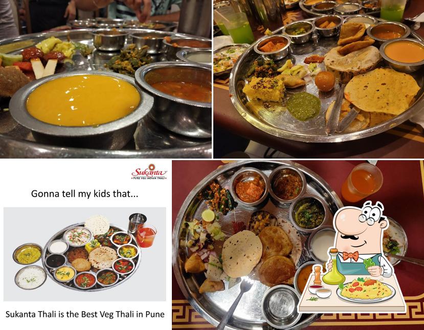 Food at Sukanta Thali