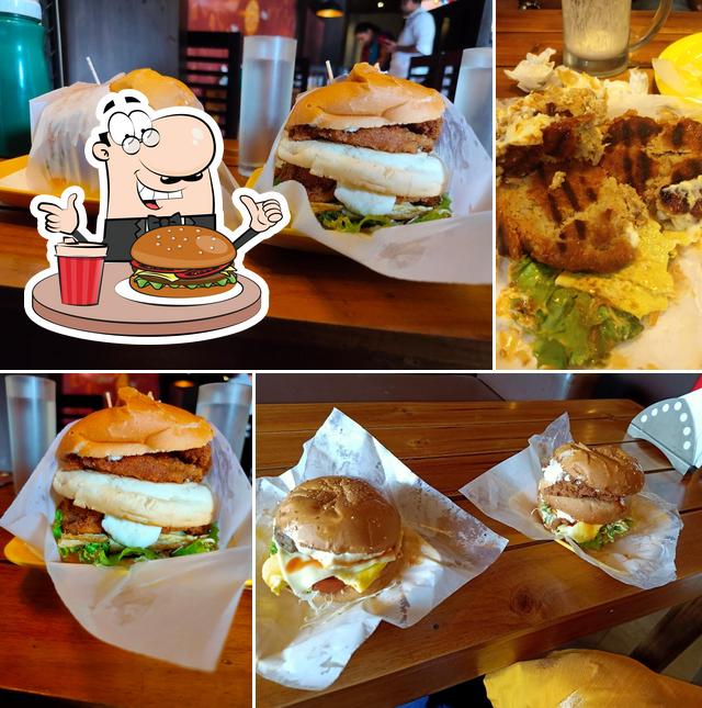 Try out a burger at Burger Lounge