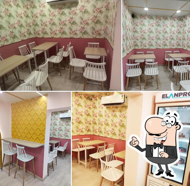 The interior of Kelvin Scale Creamery, Shenoy Nagar, Chennai