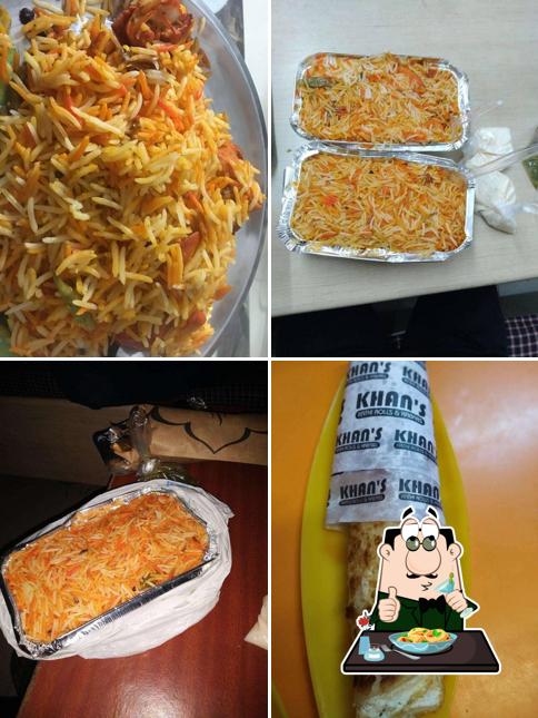 Food at Khan's Kathi Roll