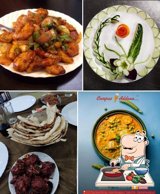 Chicken curry at Campus Adda