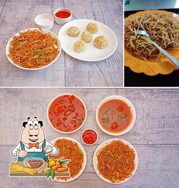 Spaghetti bolognese at Jimmy Chinese Fast Food