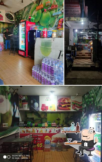 The interior of Kerala Biriyani restaurant